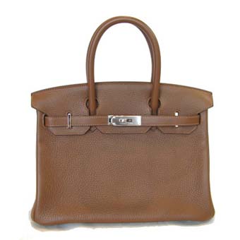 HERMES エルメス バーキン30 スーパーコピー ハンドバッグ マロンド ソニディ シルバー金具 Birkin 076